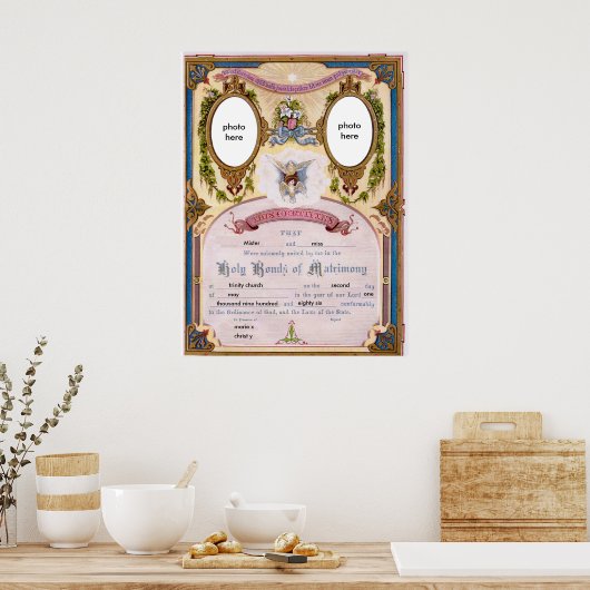 verheiratetes Plakat (Küche)