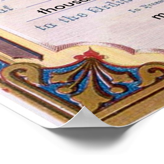 verheiratetes Plakat (Ecke)