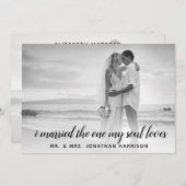 Verheiratetes Soul Liebe Foto Nur verheiratete Emp Einladung (Vorne/Hinten)
