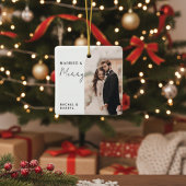 Verheiratetes und einfaches Foto Minimal Script El Keramikornament