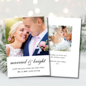 Verheiratetes und freundliches 2-Foto Feiertagskarte