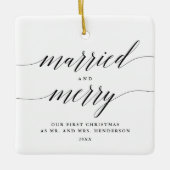 Verheiratetes und freundliches Minimalistisches ne Keramikornament (Vorderseite)