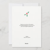 Verheiratetes und fröhliches Foto für Weihnachten (Rückseite)