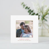 Verheiratetes und fröhliches Foto Weihnachten (Stehend Vorderseite)