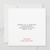 Verheiratetes und fröhliches Foto Weihnachten (Rückseite)