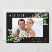 Verheiratetes und fröhliches frisch verheiratetes 