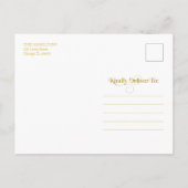 Verheiratetes und fröhliches Weihnachtsfest mit Ro Postkarte (Rückseite)