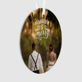 Verheiratetes und gemütliches, frisch gezogenes Fo Ornament (Vorderseite)