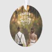 Verheiratetes und gemütliches, frisch gezogenes Fo Ornament (Vorderseite)