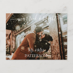 Verheiratetes und helles Bild Feiertagspostkarte