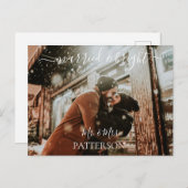 Verheiratetes und helles Bild Feiertagspostkarte (Vorne/Hinten)