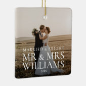 Verheiratetes und helles neuverheiratetes Hochzeit Keramikornament (Rechts)