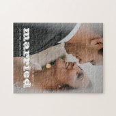 Verheiratetes Valentinstag Hochzeitsfest-Foto Puzzle (Horizontal)