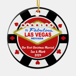 Verheiratetes Vegas Ornament 2024