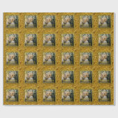 Verheiratetes Weihnachts-Elegantes Foto Geschenkpapier (Flach)