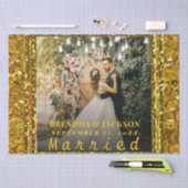 Verheiratetes Weihnachts-Elegantes Foto Seidenpapier (Handwerk)