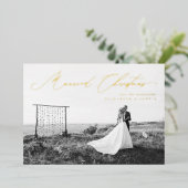 Verheiratetes Weihnachts-Kalligraphieskript neu Folien Feiertagskarte (Stehend vorne)