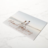 Verheiratetes Weihnachts-Weihnachtsschreiben Weihn Folien Feiertagskarte (Gedreht)