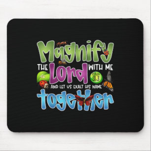 Verherrlicht den Herrn mit mir Psalm 34_3 Insekt K Mousepad