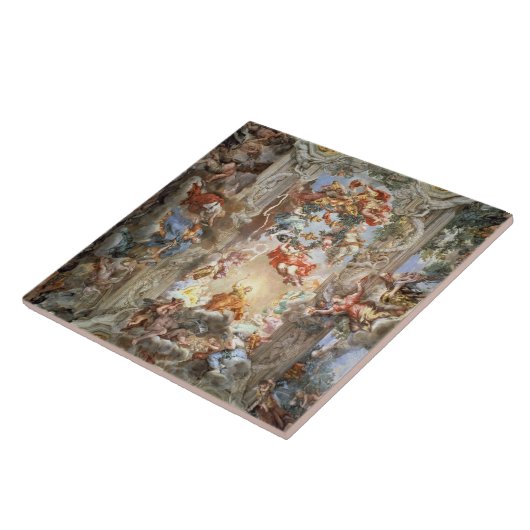 Verherrlichung der Herrschaft Papstes Urban VIII Fliese (Seite)