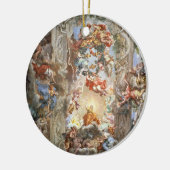 Verherrlichung der Herrschaft Papstes Urban VIII Keramik Ornament (Links)