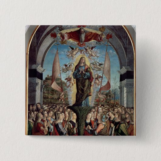 Verherrlichung von St Ursula und von ihren Button (Vorderseite)