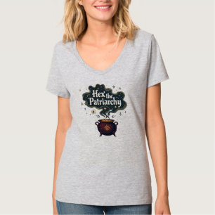 Verhexe das Patriarchat - Feministische Hexen-Ästh T-Shirt