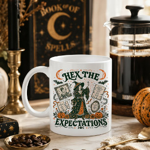 Verhexe die Erwartungen Hexen-Feministische Hallow Kaffeetasse