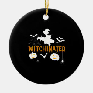 Verhext Halloween 2021 Kostüm Lustige Hexe Keramik Ornament