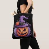 Verhexter Kürbis-Hexenmeister Tasche (Von Nahem)