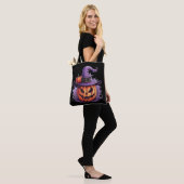 Verhexter Kürbis-Hexenmeister Tasche (Am Model)