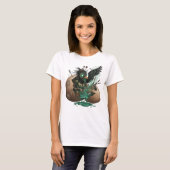 Verhexter Rabe in Eierschale T-Shirt (Vorne ganz)