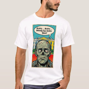 Verhungern im Oval: Der "Kein Hirn gefunden"-Zombi T-Shirt