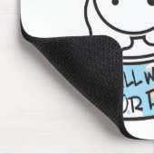 Verhungernde Grafikdesigner-Mausunterlage Mousepad (Ecke)