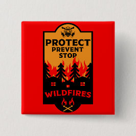 Verhütung von Waldbränden Button