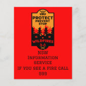 Verhütung von Waldbränden Flyer (Hinten)