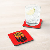 Verhütung von Waldbränden Getränkeuntersetzer (Rechte Seite)