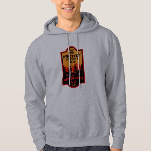 Verhütung von Waldbränden Hoodie (Vorderseite)