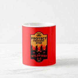 Verhütung von Waldbränden Kaffeetasse