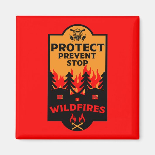 Verhütung von Waldbränden Magnet (Vorne)