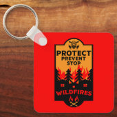 Verhütung von Waldbränden Schlüsselanhänger (Vorderseite)