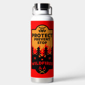 Verhütung von Waldbränden Trinkflasche (Rückseite)