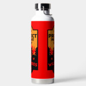 Verhütung von Waldbränden Trinkflasche (links)