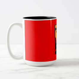 Verhütung von Waldbränden Zweifarbige Tasse