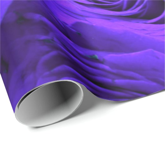 Veri peri periwinkle blaue lila Rose Geschenkpapier (Rolleneckpunkt)