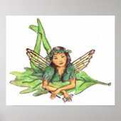 Veridian Green Pixie Fairy JL Biel Poster (Vorne)