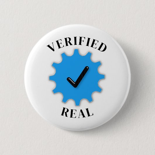 Verified Real Button (Vorderseite)