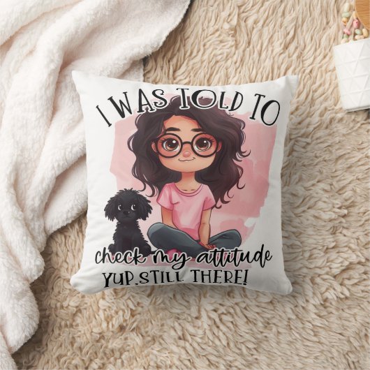 Verifique minha Atitude!! Kissen (Decke)