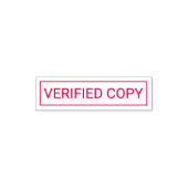 Verifizierter Kopie Büroschablone Permastempel (Design)