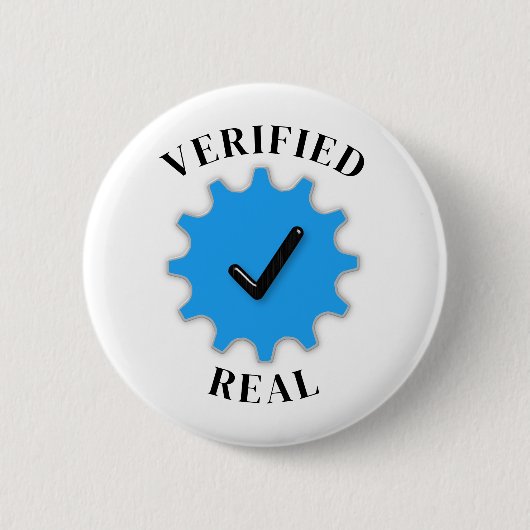 Verifiziertes Echt Button (Vorderseite)